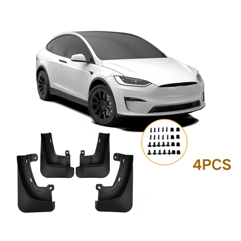 

BB-Car Mud Flaps Mudguards Splash Guards Fender For Tesla MODEL X 2023 Car Decoration Parts Accessories