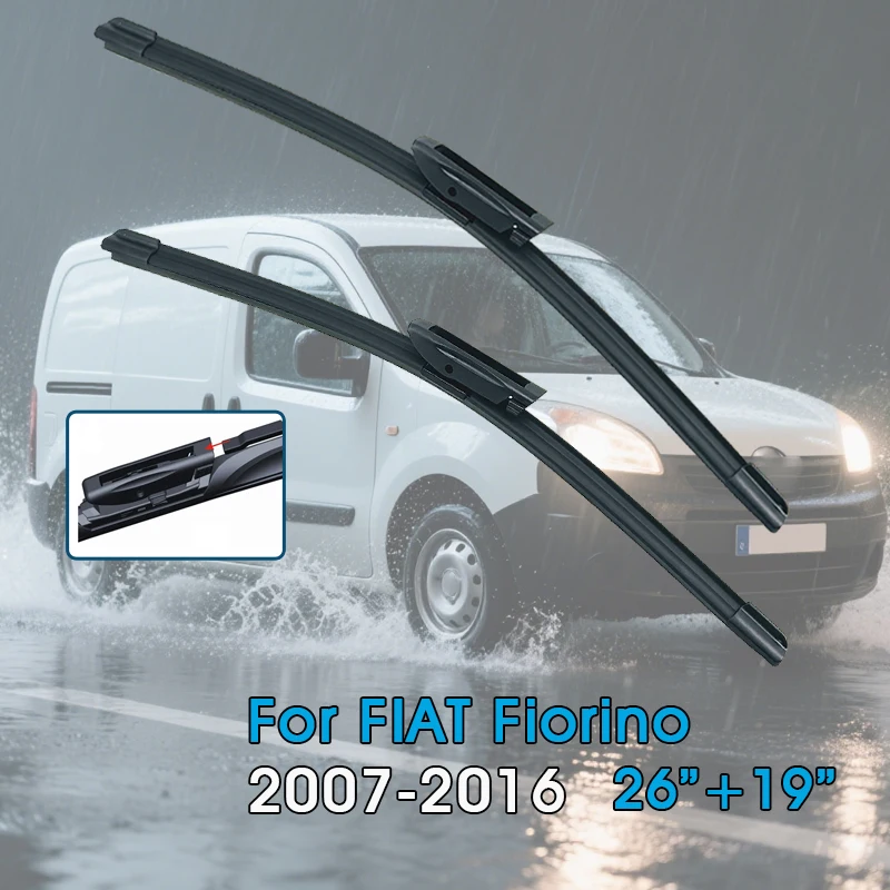 

Car Wiper Blades 26"+19" For FIAT Fiorino 2007-2016 Windshield Windscreen Front Window Blades Car Accessories
