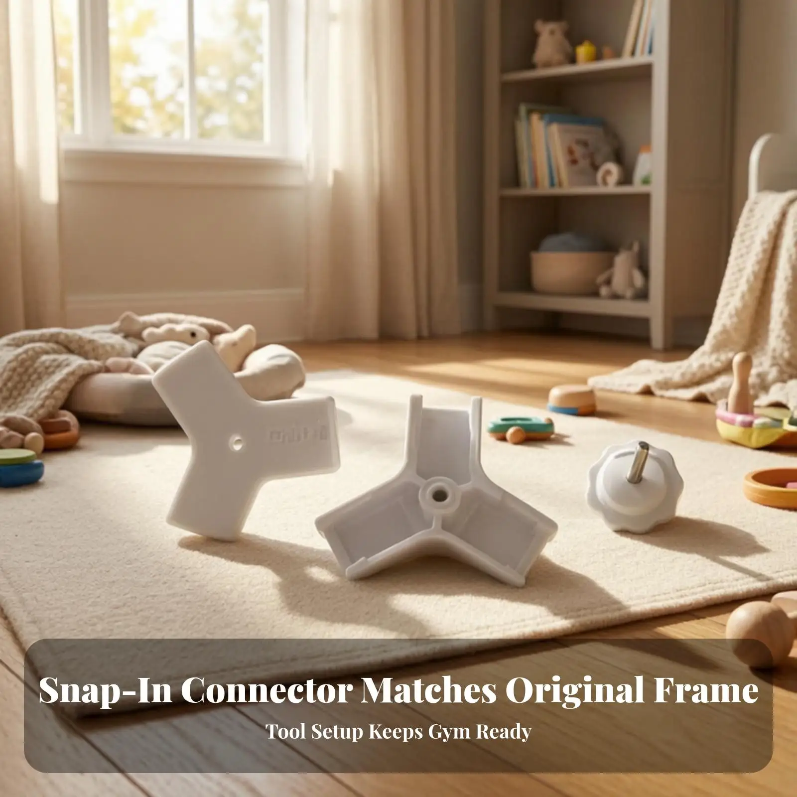 Top-Frame Connector Compatible Mounting Component Stable for Parents