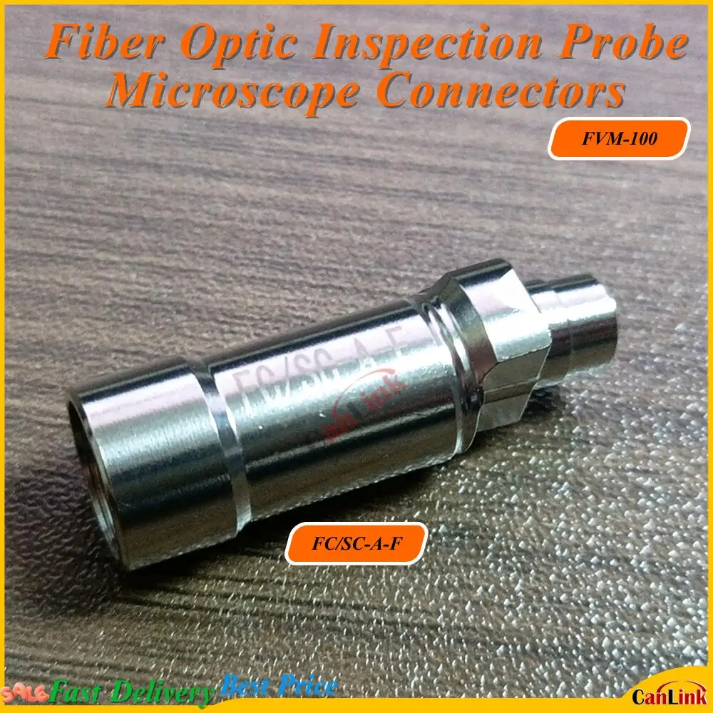 Fiber Optic Inspection Probe Microscope FVM-100 SC APC Connectors Adapters Suit For FVM-100 Connectors
