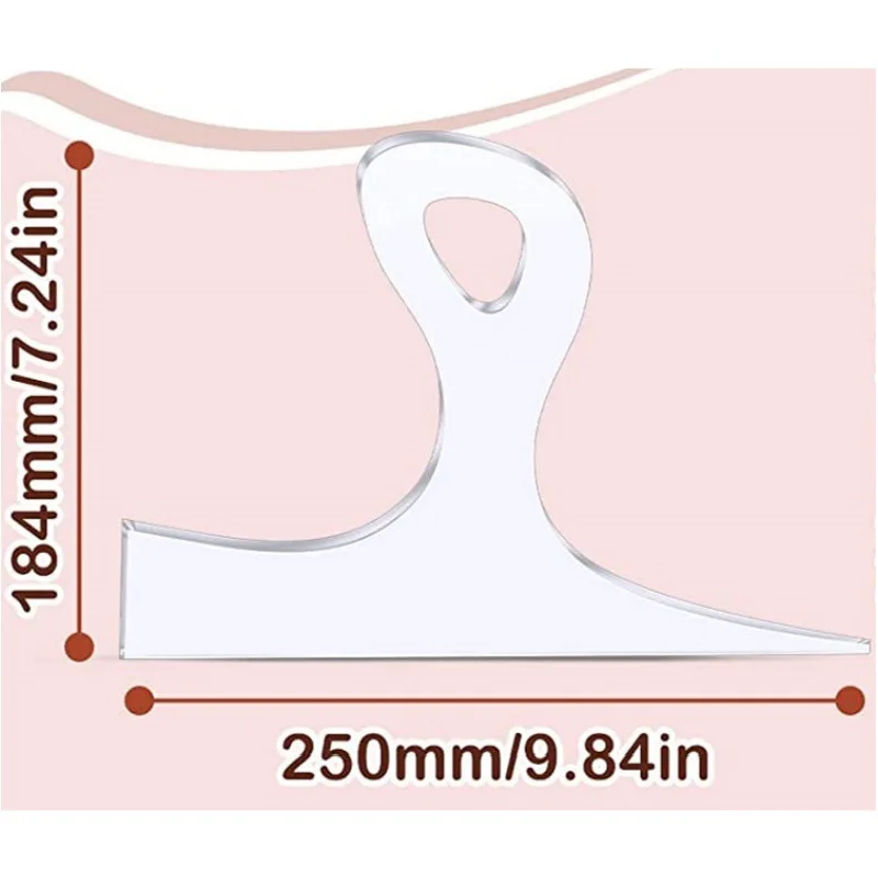 

Transparent Acrylic Board Handle Template Large Size Kitchen Large Acrylic Cutting Board Counter Stencil Craft Decoration Bell
