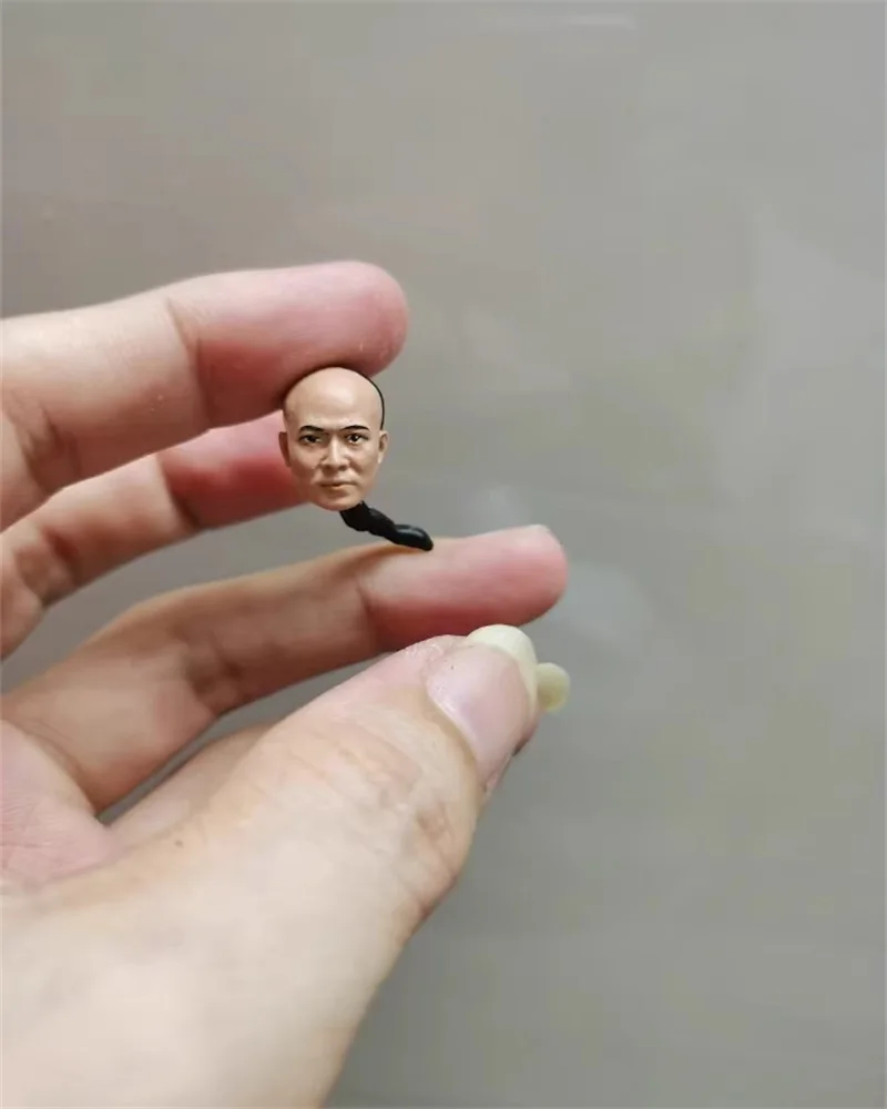 

1/18 Male Soldier Jet Li Head Carving Model Accessories High Quality Fit 3.75'' Action Figures Body In Stock