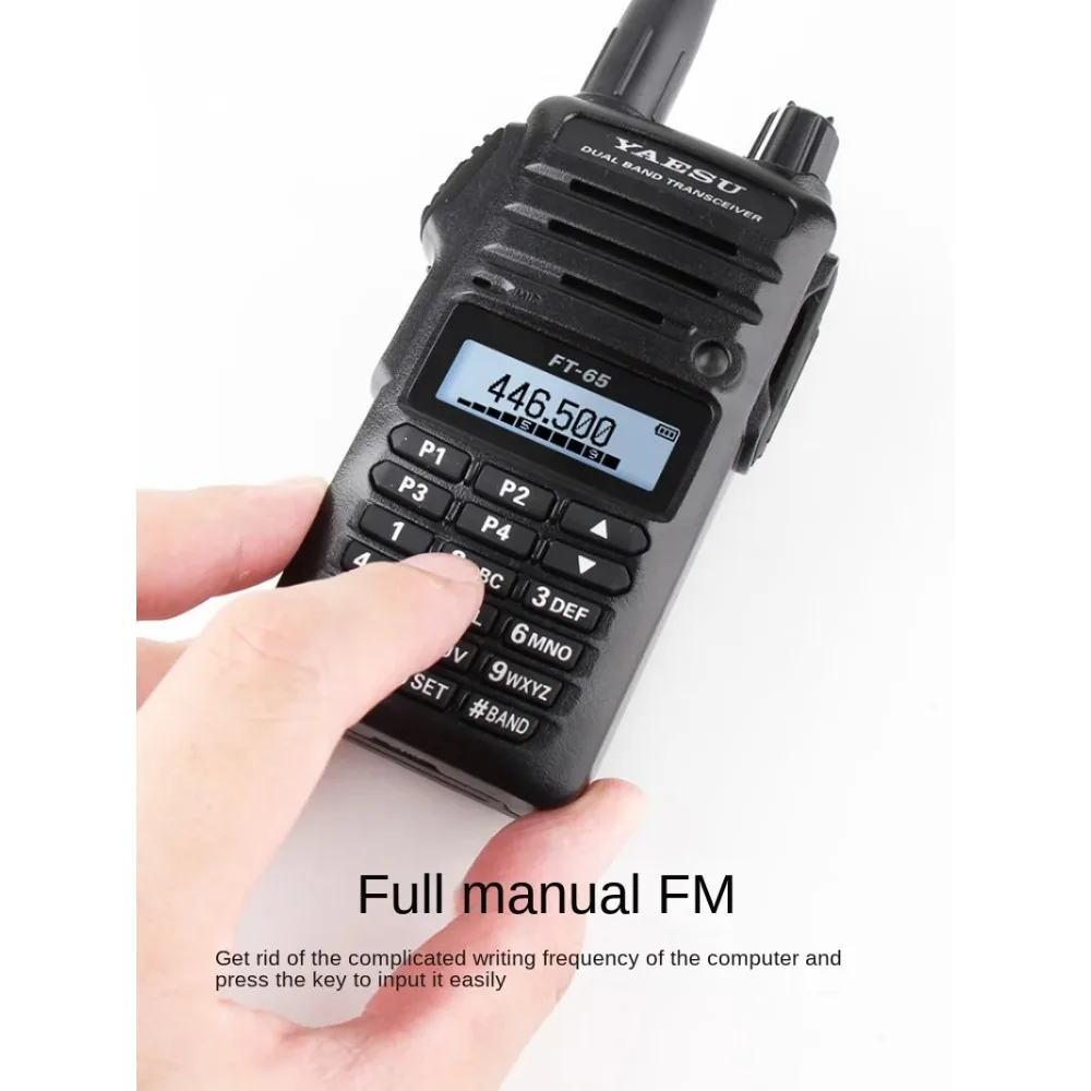 Original YAESU FT-65R FT-65 VHF UHF Dual Band Radio Transceiver FM Handheld Walkie-talkie Ricetrasmettitore