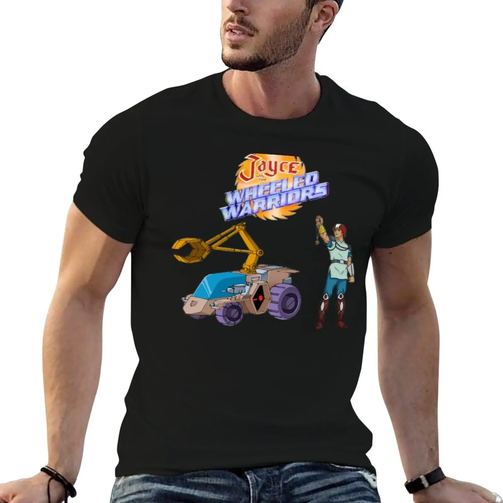 

Рубашки t show t for Classic Jayce на колесиках из хлопка и хлопка, мужская рубашка с героями мультфильмов, мужская футболка с воин