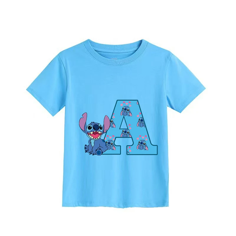

Disney Stitch Kids' T- Disney Stitch Kids' T-shirt (Unisex) - Printed Design, Summer-Ready, Fresh and Simple Style, Casual and S