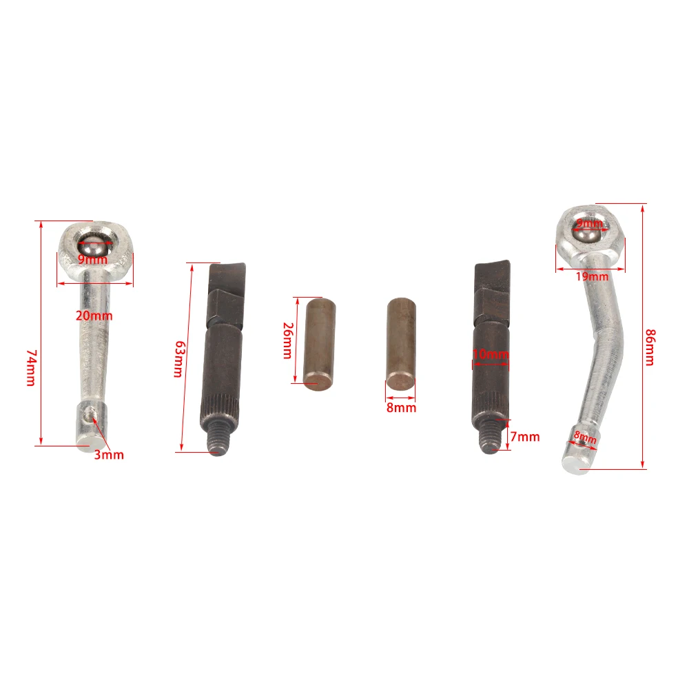3 Holes Clutch Cover Clutch Arm Lever Pin Rod Rod Ball 10 Tooth Drive Sprocket Kit For 2-Stroke Engine Motorized Bicycle Parts view 2
