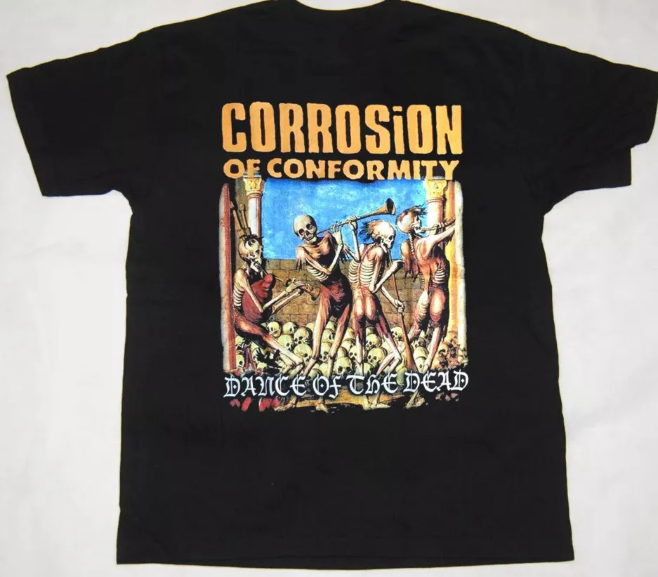 Dance of the Dead Corrosion of Conformity Black T-Shirt Cotton