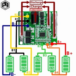 5S 18V 21V 20A ładowania baterii płyta ochronna akumulator litowo-jonowy ochrony pakiet baterii litowo płytka drukowana BMS moduł do elektronarzędzi