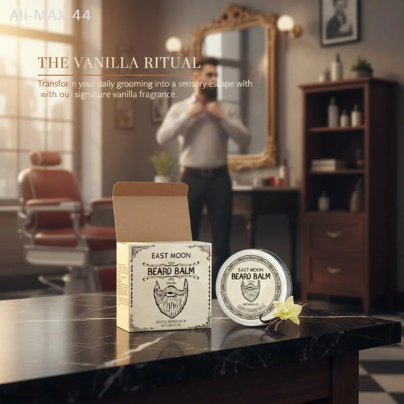 Men's Biotin Beard Balm - Beard Growth with Shea Butter Oil, Jojoba Seed Oil, Sweet Almond Oil, Moisturizing and Softening