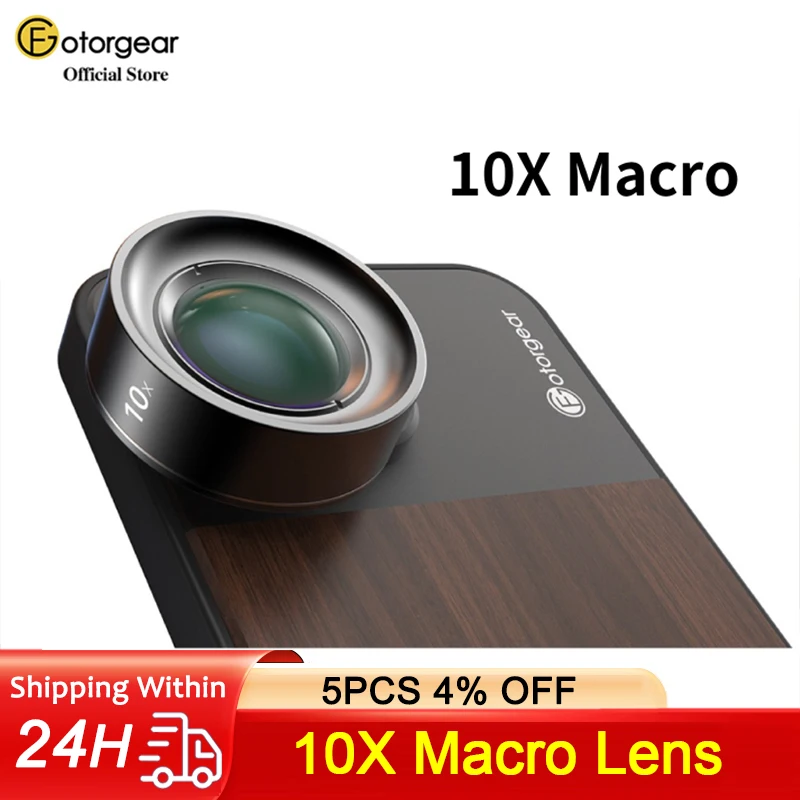 Fotorgear Mobile Phone Camera Lens 10X Macro Len For iPhone 12 iPhone 13 14 Series Smartphone Cell phone