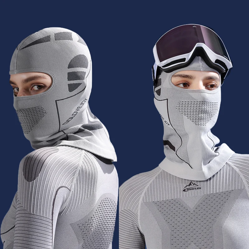 

Зимняя термошапка-балаклава для женщин, уличная маска на все лицо, защита от холода, для велоспорта, для головы и шеи, под шлем, шарф-подшапка, 1 шт.