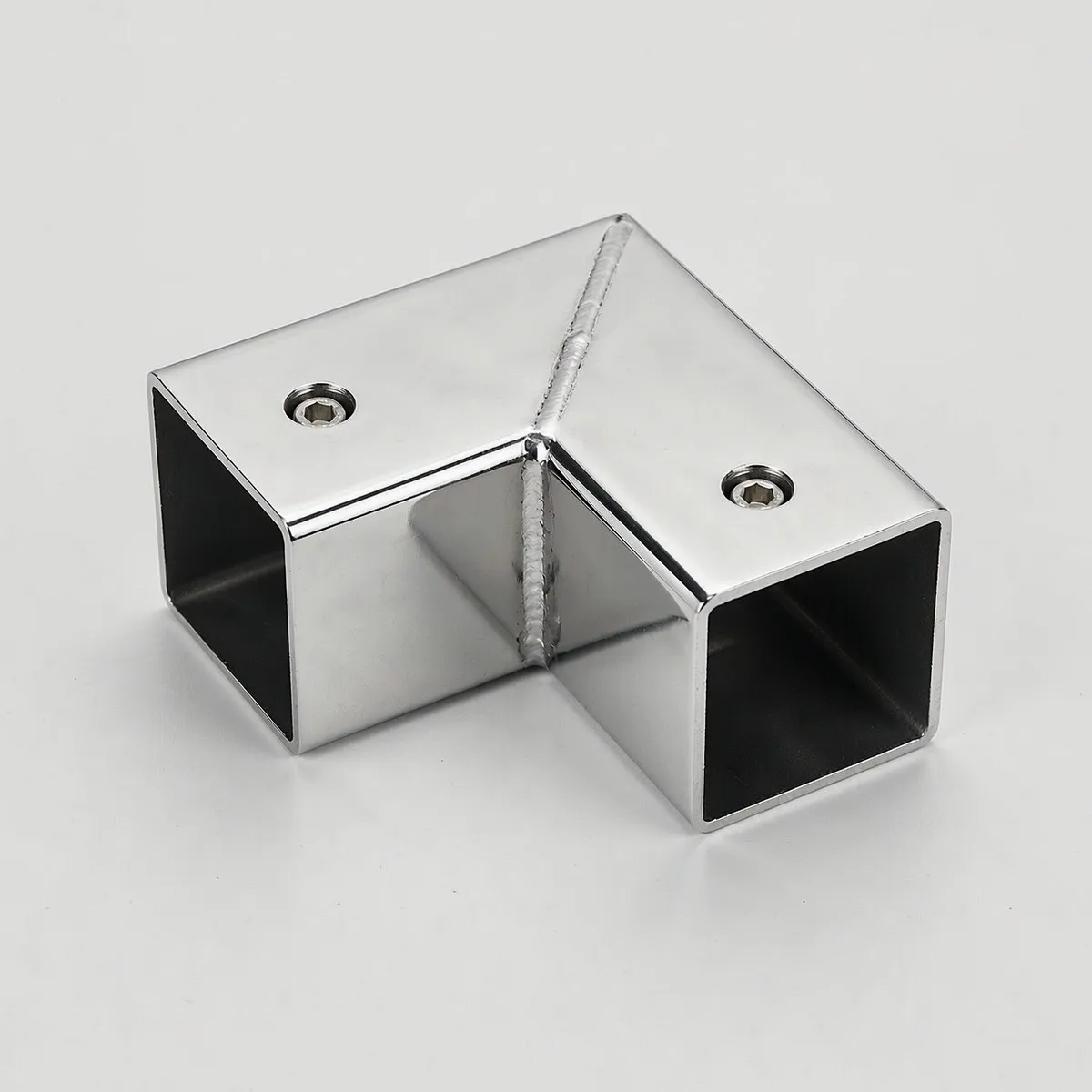 2pcs Metal Square Tube Connector Tube Fasteners Water Pipe Joint Fangjia Hardware Accessories Guardrail Fence Bracket