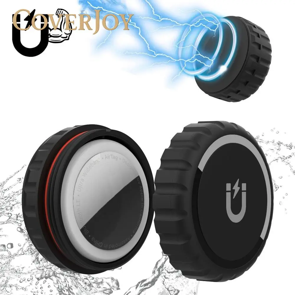 

CoverJoy Magnetic For AirTag Case for Car Motorcycle Bike Waterproof Shockproof Strong Adsorption Mount Secure Anti Lost