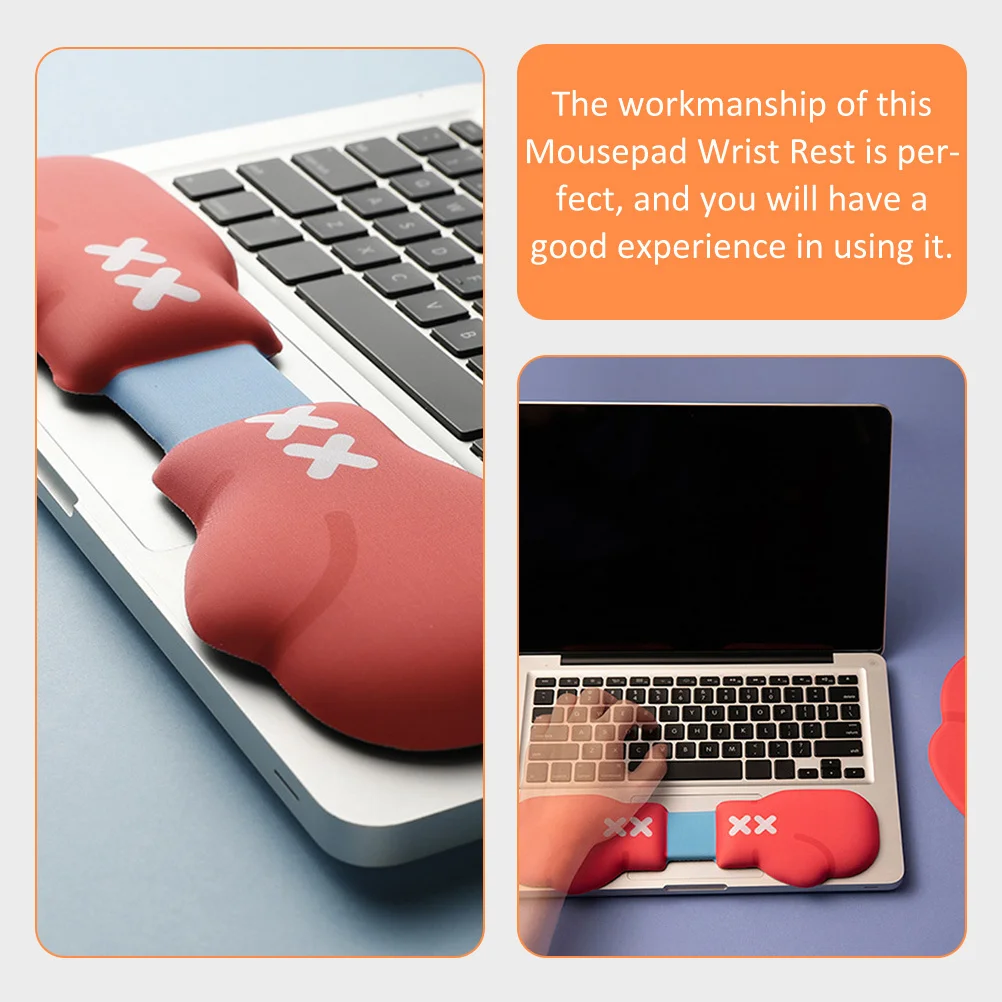 

Mousepad Support Ergonomic Keyboard Rest For Office Computer Desk Supplies Lightweight Raised Design Mousepad