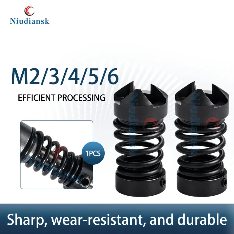M2/3/4/5/6/8/10/12 Tap Attacking Teeth Thread Chamfering Tool Tapping Chamfering Knife Front End Machine Straight Groove Cutter