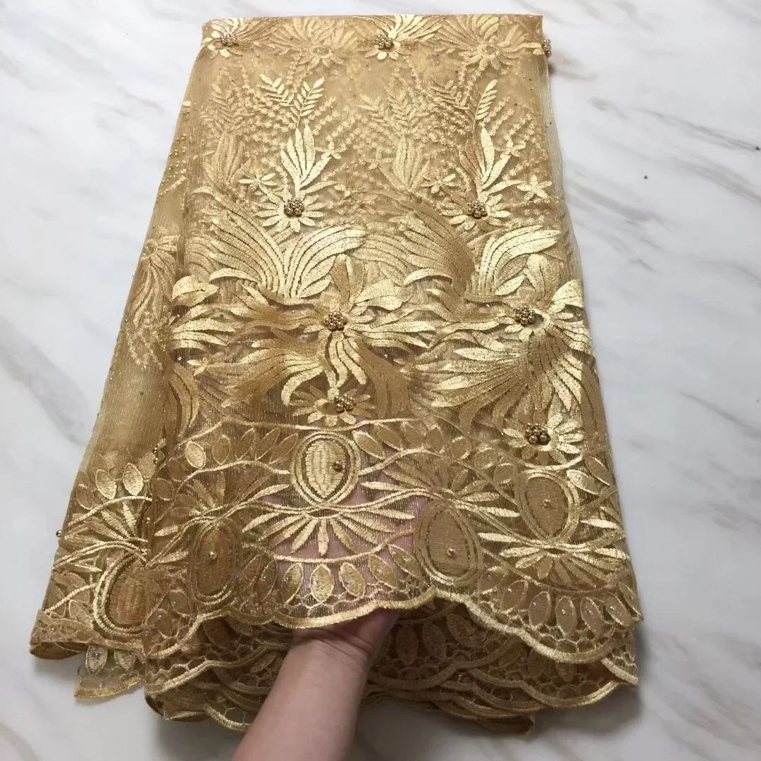 

African Lace Fabric 2018 High Quality African Tulle Lace Fabric Embroidered Lace Nigerian Lace Fabrics For Wedding