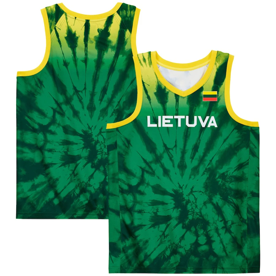 2024 New Arrives Lithuania Sports Sleeveless top Kids And Mens t shirt basketball Jersey T shirts Summer Sleeveless Vest