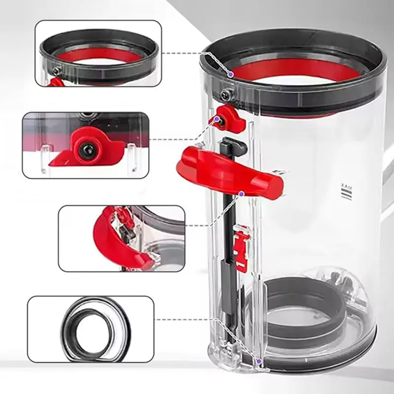 Large Dust Bin For Dyson V11 V15 SV14 SV15 SV22 Vacuum Cleaner Spare Part Replacement Dust Bucket Canister Sweeping