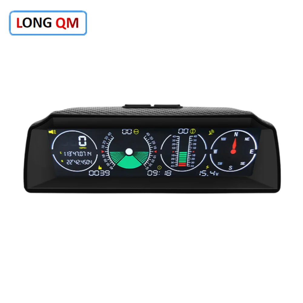 X90 Automotive Car Electronics Digital GPS Speedometer HUD Head Up Display Altitude Meter Compass MPH KM/H Inclinometer