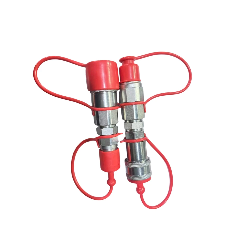 Flat face hydraulic quick connectors 1 2 inch for agricultural machinery offering long for service life and easy use