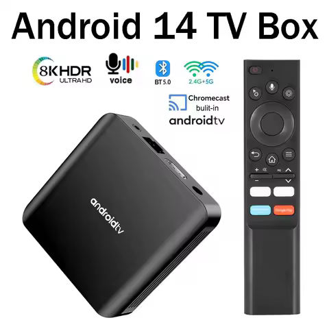 TV Box TV98 ATV Plus Android 14 8K Allwinner H313 Quad Core 5G 4G Dual Wifi BT5.0 Support Smart Voice control Player Set Top Box