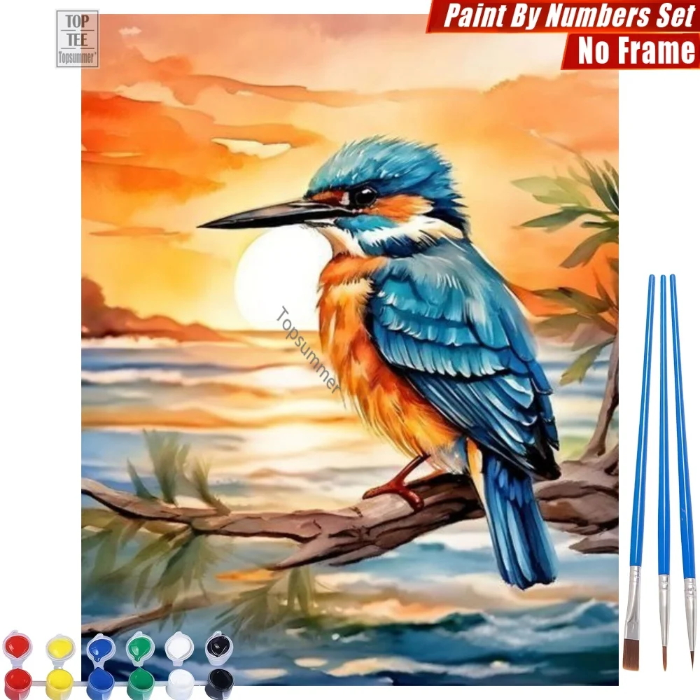 

Набор для цифровой живописи маслом «Яркая синица на ветке» - Яркие цвета, художественные занятия, подарок на День отца для мужа