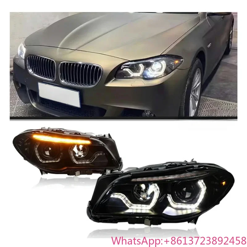 

F10 Upgrade Headlights for BMW 5 Series 2011 2012 2013 F18 F10 LED Projector Headlamps Turn Signal DRL AFS Head Lamp Modified