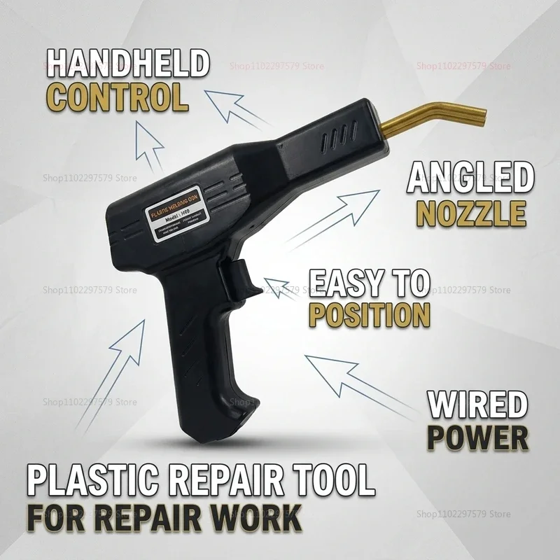 Car Bumper Repair Kit Hot Stapler Welding Gun Plastic Soldering Iron for Auto Body Fix Metal Plastic Repair Welding Tools
