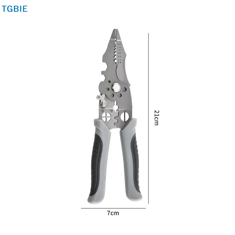 

[TL][YH]Multifunctional Wire Stripper Cable Cutter Pliers Non-slip Decrustation Pliers Electrical Cable Pulling Stripping Tools