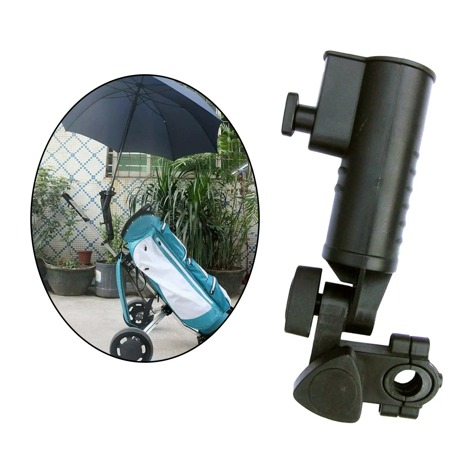 Universal Golf Cart Umbrella Holder Stand for Cart Golf Trolley Cart Accessory Baby Pram Umbrella Stand