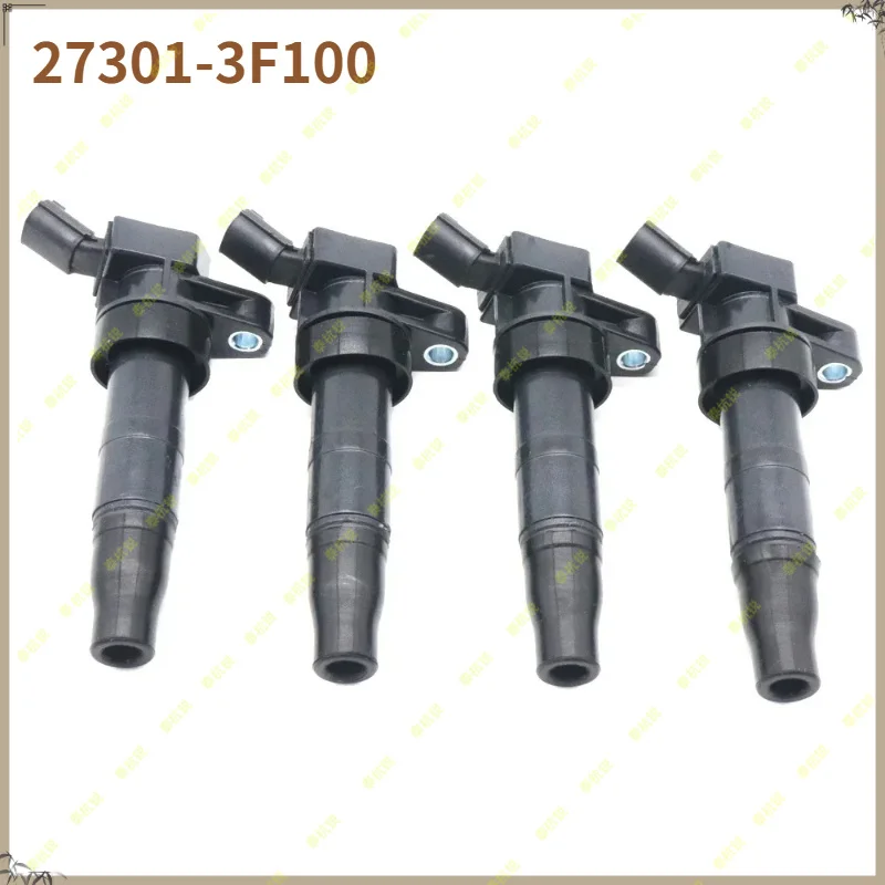 27301-3F100 4PCS Car Ignition Coils For GENESIS G80 HYUNDAI EQUUS GENESIS GENESIS COUPE SANTA FE SONATA TUCSON KIA 27301-3F100