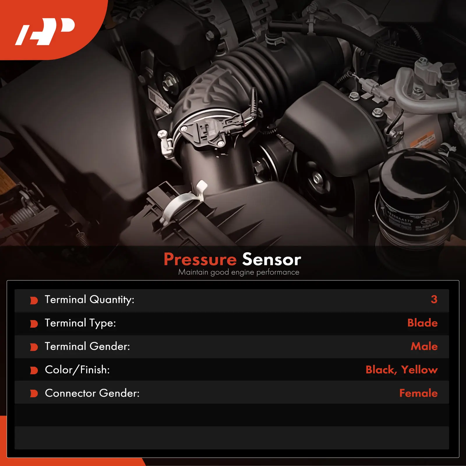 A-Premium Oil Pressure Sensor with 3-Blade for Deutz Engine EC240B EC210B 04199823 04196791