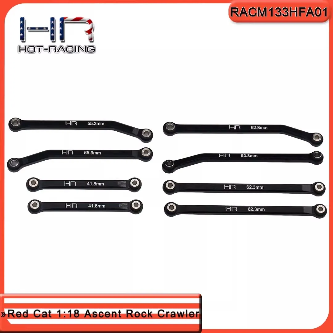 

One set of HR upgraded RedCat 1:18 AscentRockCrawler aluminum alloy high pass pull rod kit