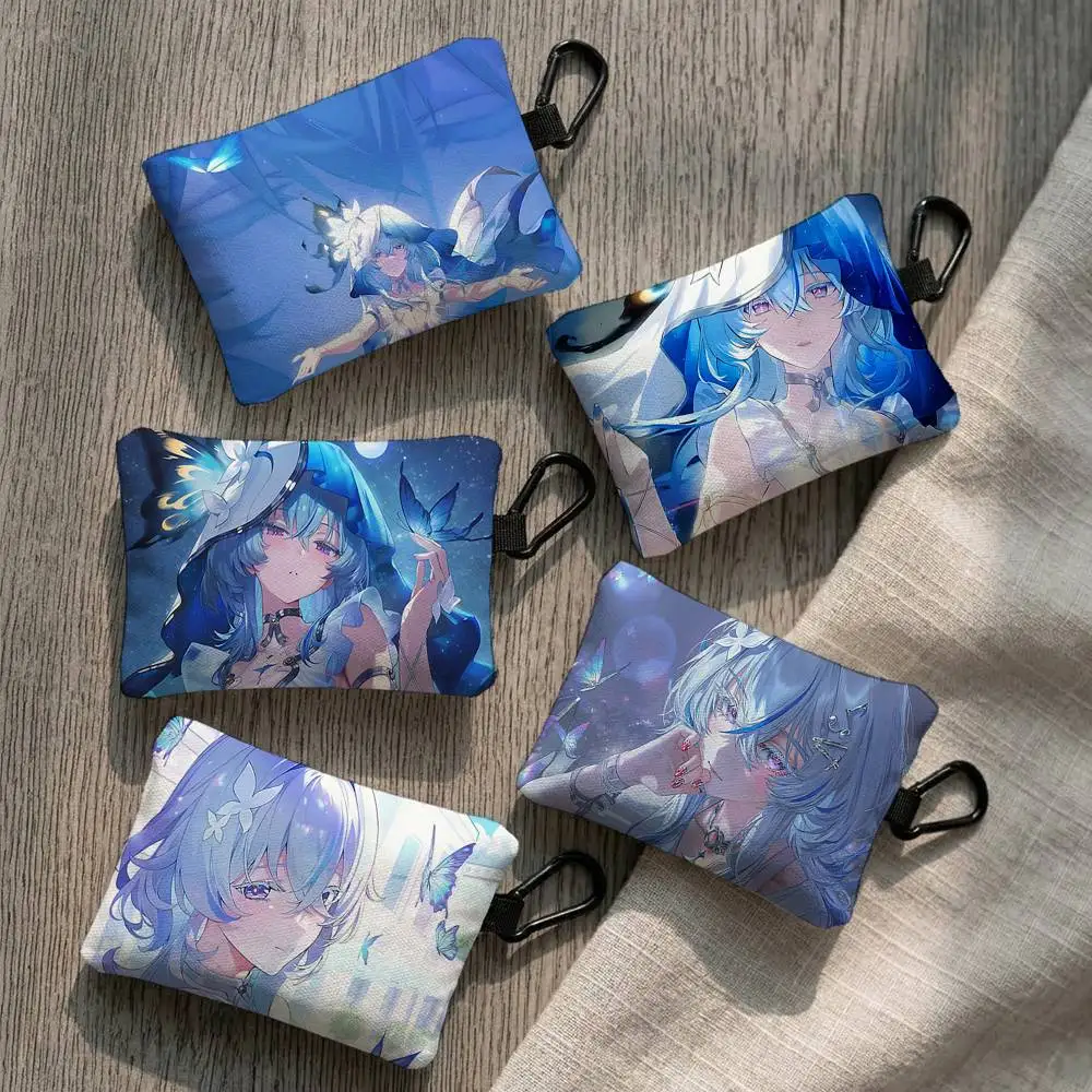 Game Wuthering Waves Shorekeeper Everyday Oxford Cloth Zipper Coin Purse - Lightweight Card Holder & Hanging Key Pouch