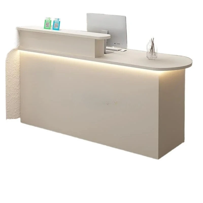 

Shop light luxury small clothing store checkout page supermarket simple company front desk reception