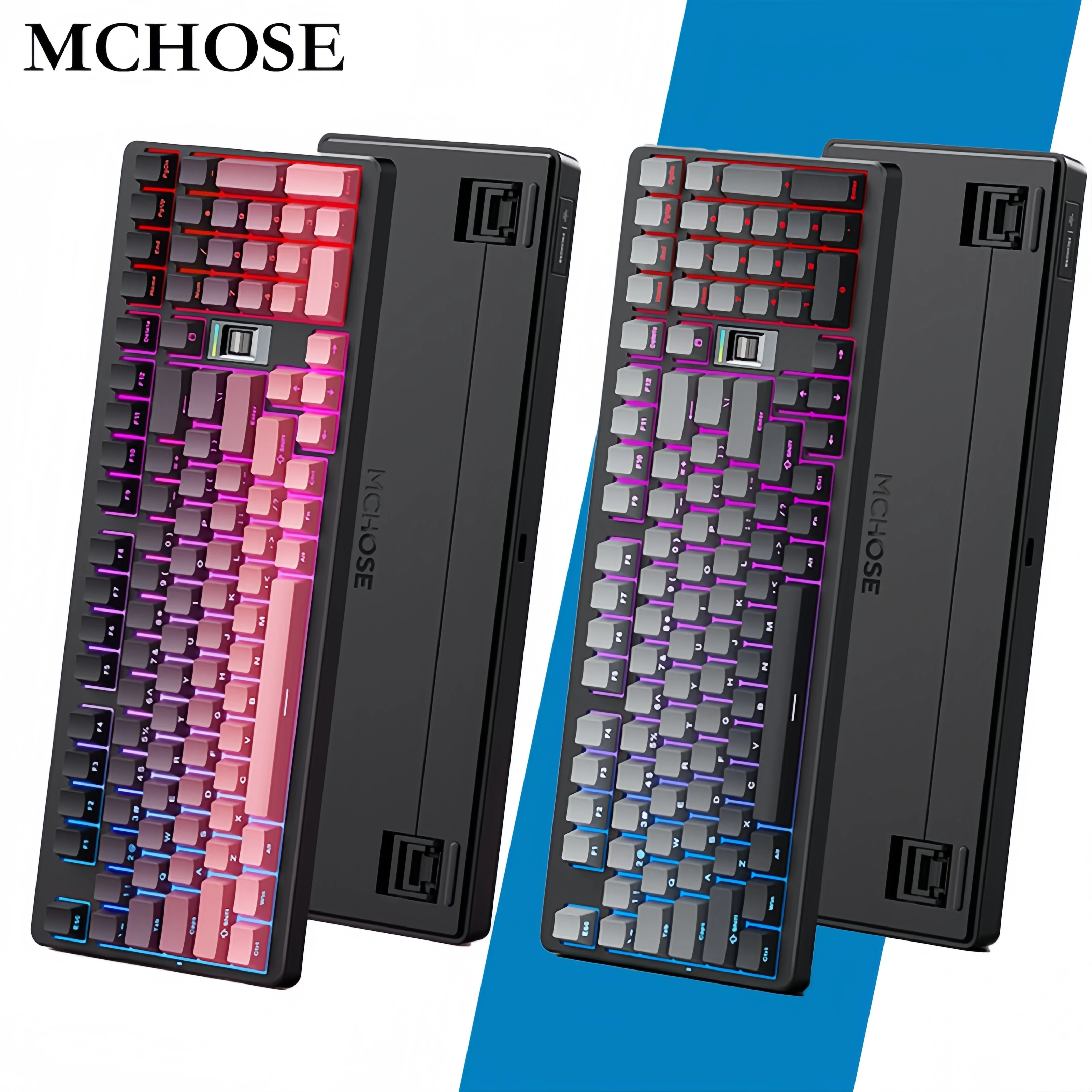 

MCHOSE G98V2 Wireless Mechanical Keyboard 98% Gaming Office Gasket Mounted RGB Backlit 2.4GHz/BT/Wired Tri-Mode Hot Swappable