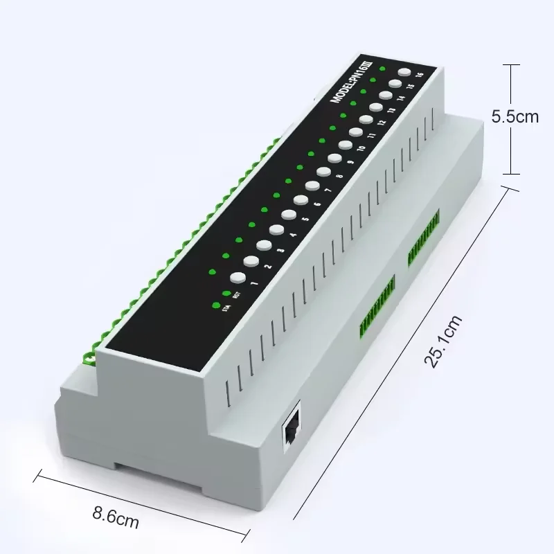 Tuya 스마트 WiFi Zigbee 16 채널 릴레이 스위치 모듈 On Off 제어 모듈 SAAS 드라이 노드 약전류 전원 모듈 + Zigbee 게이트웨이