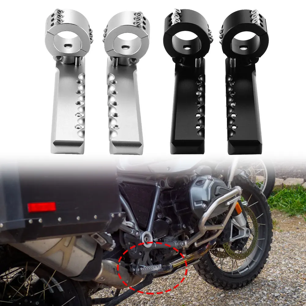 Crash Bar Mount Front Footrest Clip Non-deformation Stylish Appearance Black Adventure Riding For BMW R1300GS 2013
