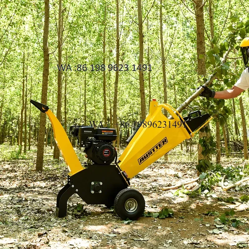 Wmwmnu for AUSTTER 6.5HP Engine Wood Chipper Shredder for Landscaping Tree Branch Leaf Waste Scrap Wood Processing