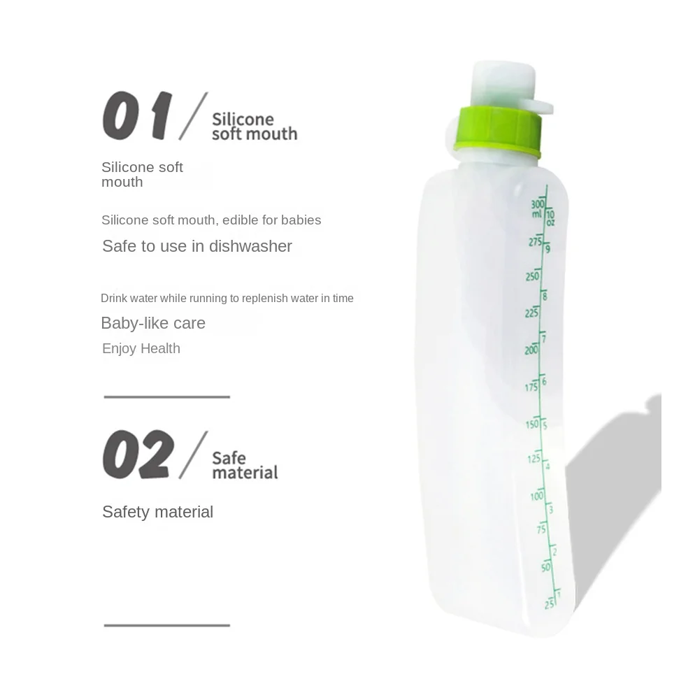 플라스틱 압출 야외 스포츠 주전자, 곡선 물병, 러닝 피트니스 벨트, 부드러운 주전자