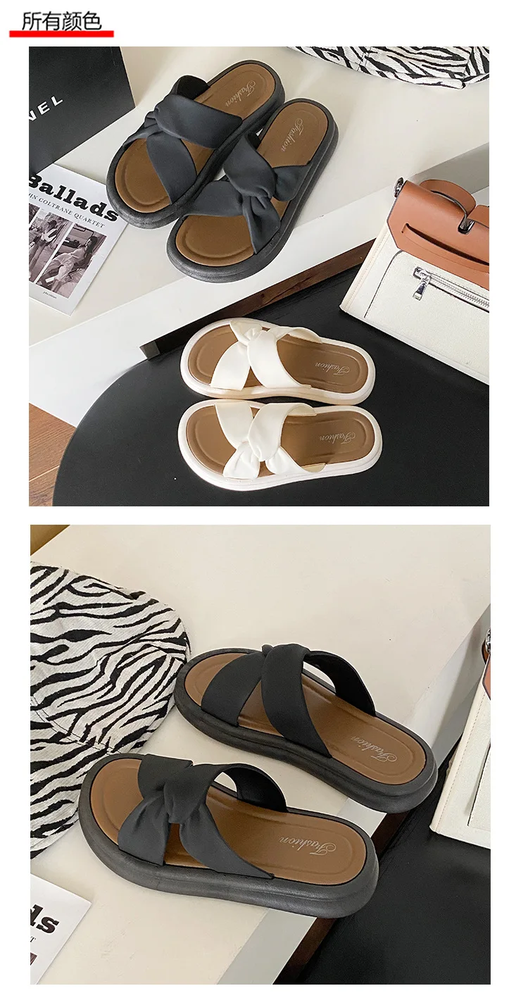 Modische Sommer frauen Hausschuhe Perle Casual Strand Schuhe Indoor Anti-Slip Oberbekleidung Heimgebrauch PVC Sohle Weibliche Schuhe – Detail 10