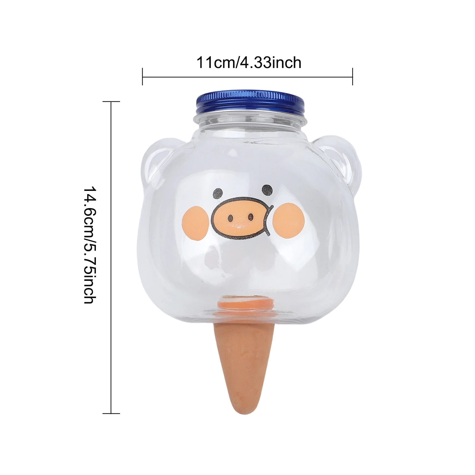 2pcs pig shaped automatic watering devices slow water release drip irrigator for plants indoor outdoor use plant care tools
