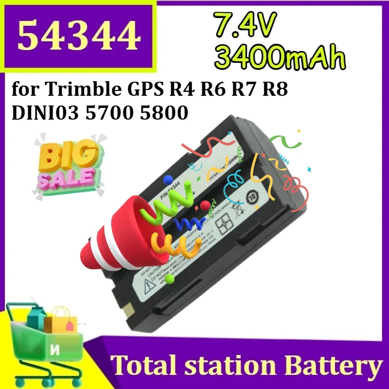 

Аккумулятор 54344 7.4V 3400mAh (3.4A, отечественный элемент) для Trimble GPS R4 R6 R7 R8 DINI03 5700 5800