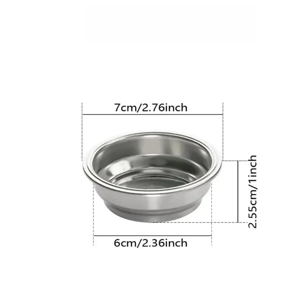 Coffee Filter Basket for Coffee Machine Double-Layer Pressurized Coffee Maker Filter 2 Cup Pressurized 58mm