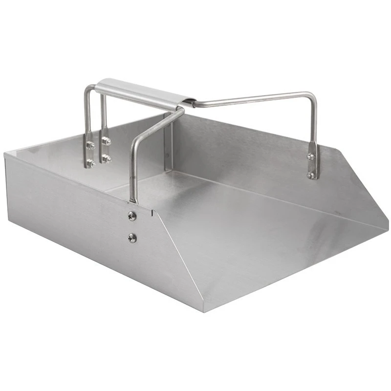 Stainless Steel Dustpan Household Universal Dustpan Straight Edge Single Handheld 1mm Thickened Dustpan Garbage Shovel