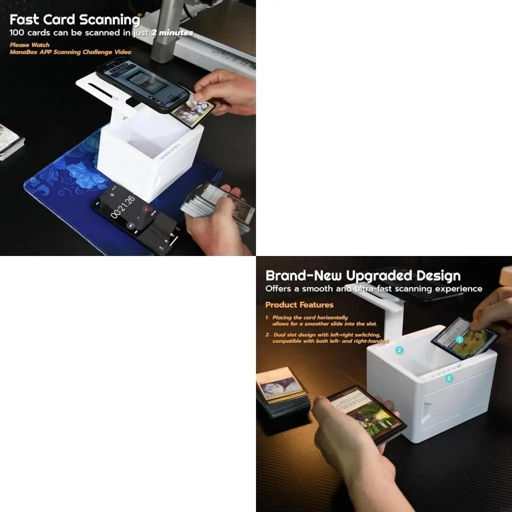 

Premium 3D Printed Card Holder Scanner ManaBox App TCG Ready