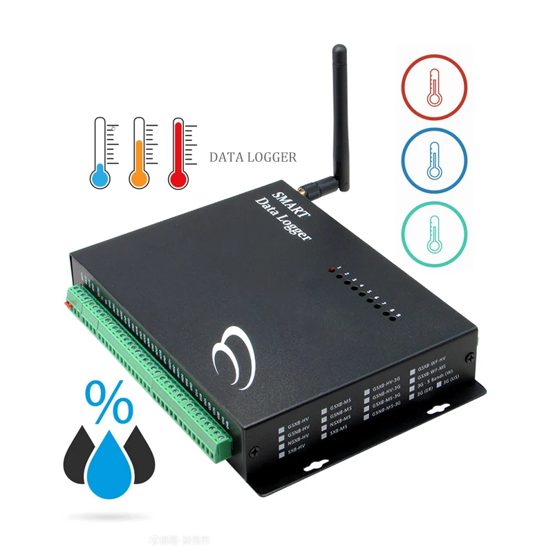 Wall Mounted RS485 Gprs Humidity And Temperature Data Logger Temperature Transmitter Water Pressure Logger