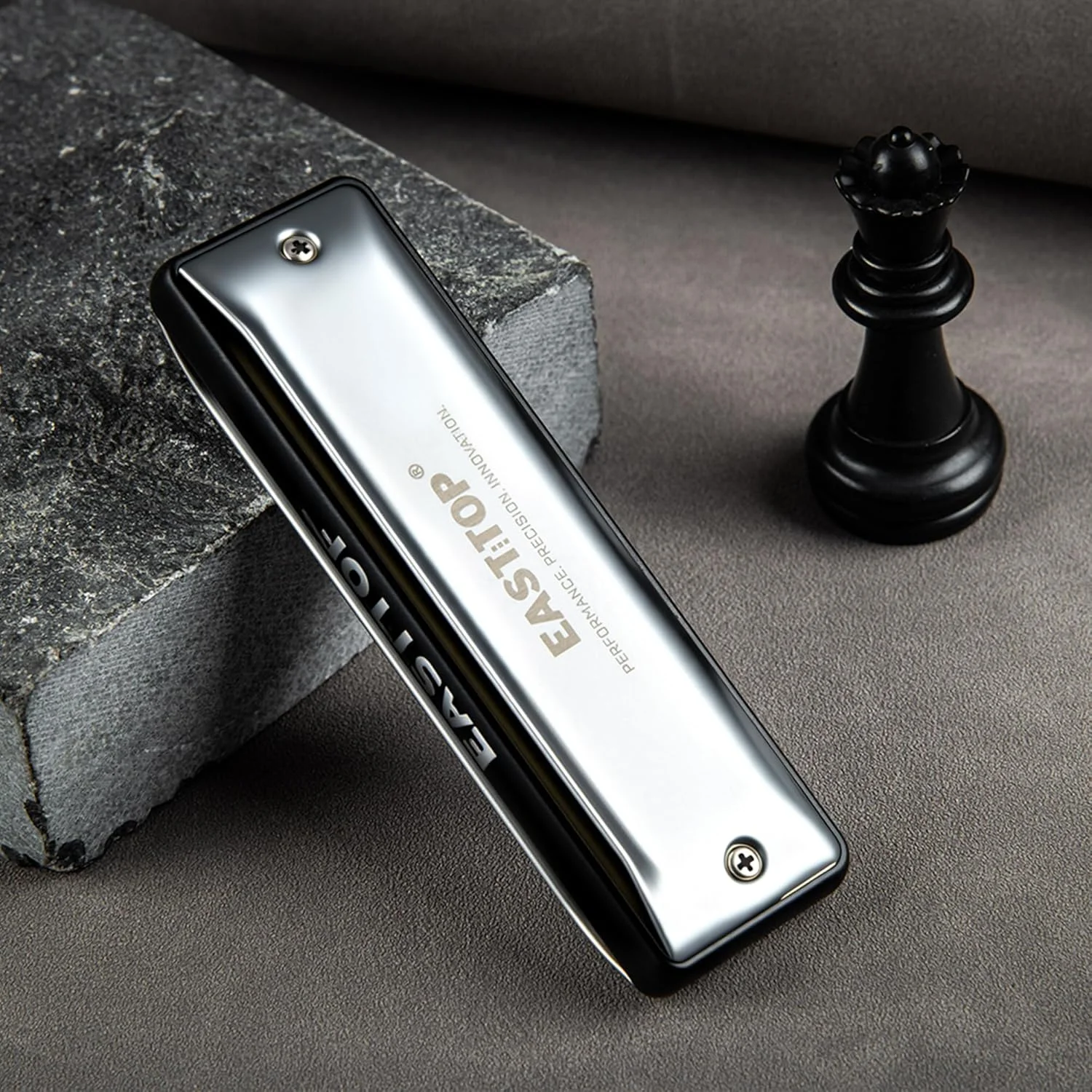 East top MAXWELL ST Blues Harmonica , Professional Overblow and Bending 10 Holes MS030 Blues Harp Mouth Organ For All Levels Ad