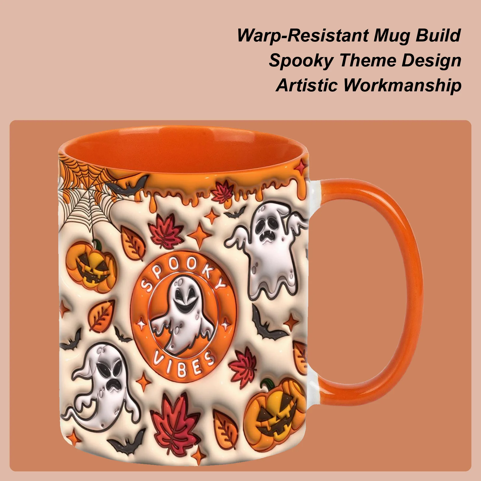 

Halloween Mug 350ml Funny Halloween Mug Ceramic Cup Travel For Men Women Lovers Birthday Autumn Christmas Thanksgiving Holiday