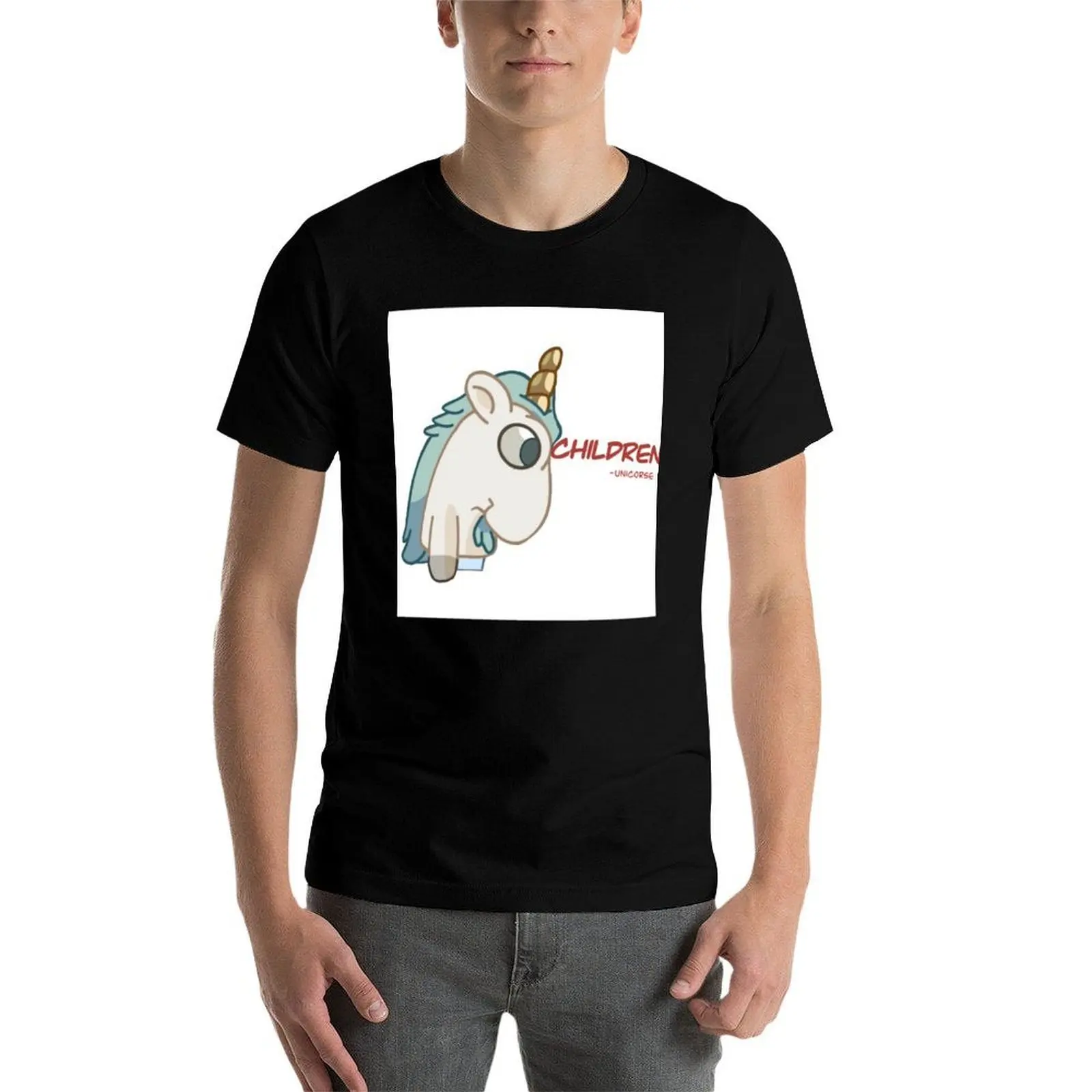 

Unicorse Long T-Shirt anime t shirts oversize t shirts for man slim fit T-Shirt